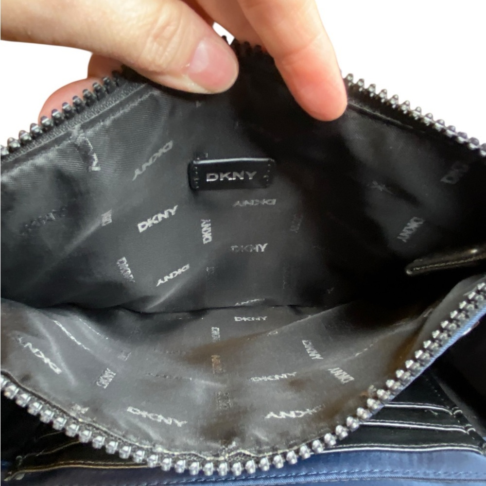 DKNY Blue Nylon Thin Mini Crossbody Bag - Picture 8 of 12